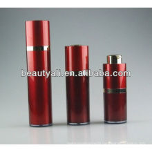 red Acrylic airless cosmetic bottle